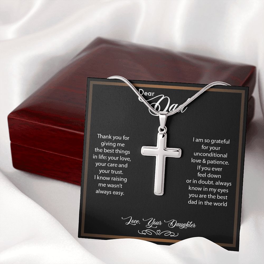 Dear Dad - Cross Necklace