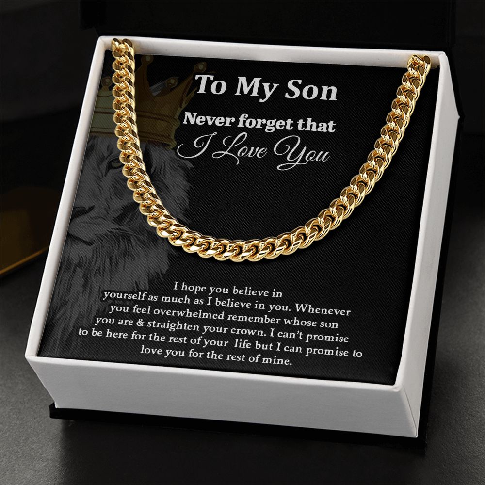 To My Son - Cuban Link Chain