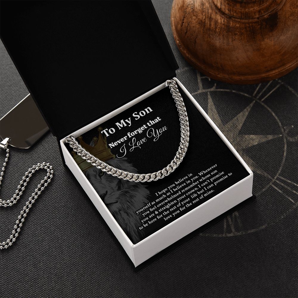 To My Son - Cuban Link Chain