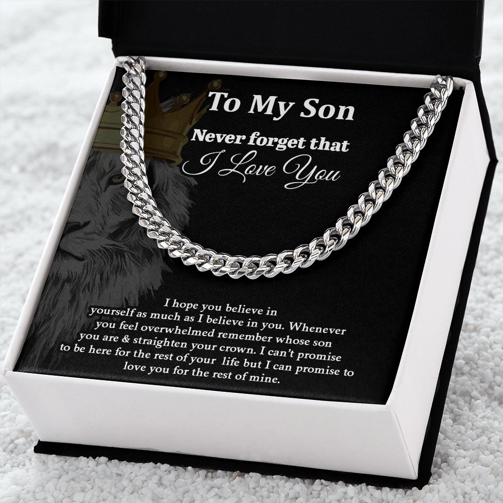 To My Son - Cuban Link Chain