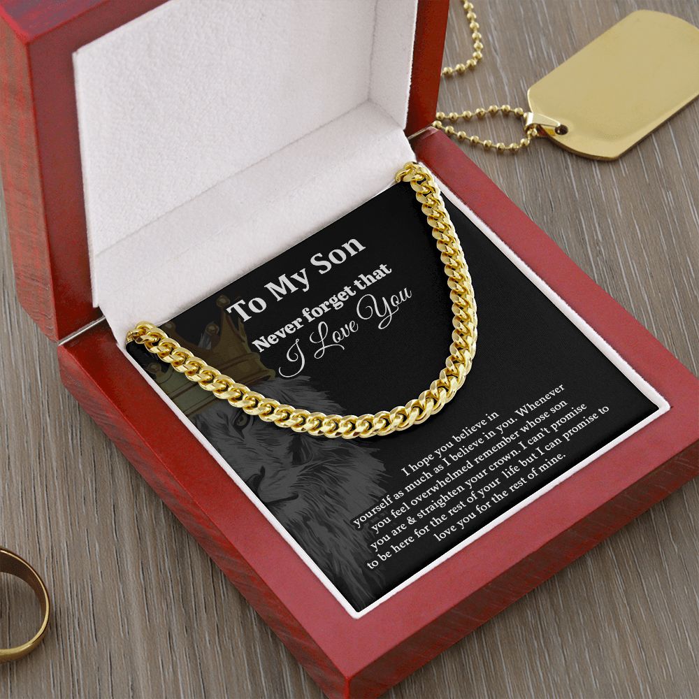 To My Son - Cuban Link Chain