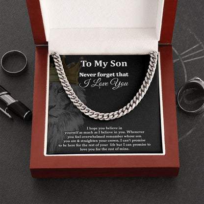 To My Son - Cuban Link Chain