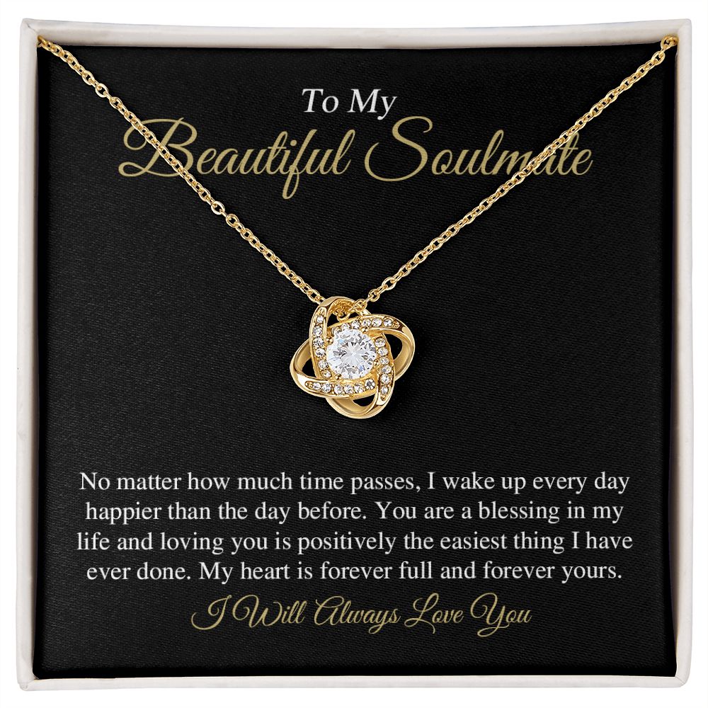 To My Beautiful Soulmate - Love Knot Necklace