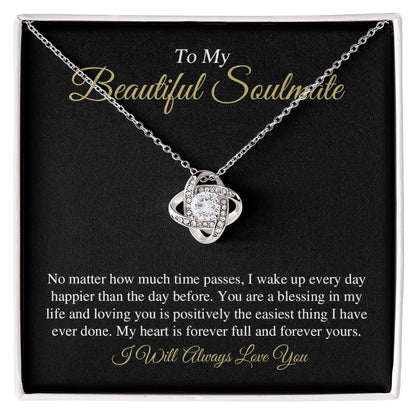 To My Beautiful Soulmate - Love Knot Necklace