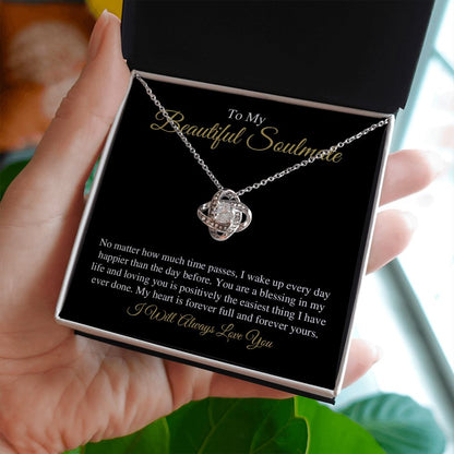 To My Beautiful Soulmate - Love Knot Necklace