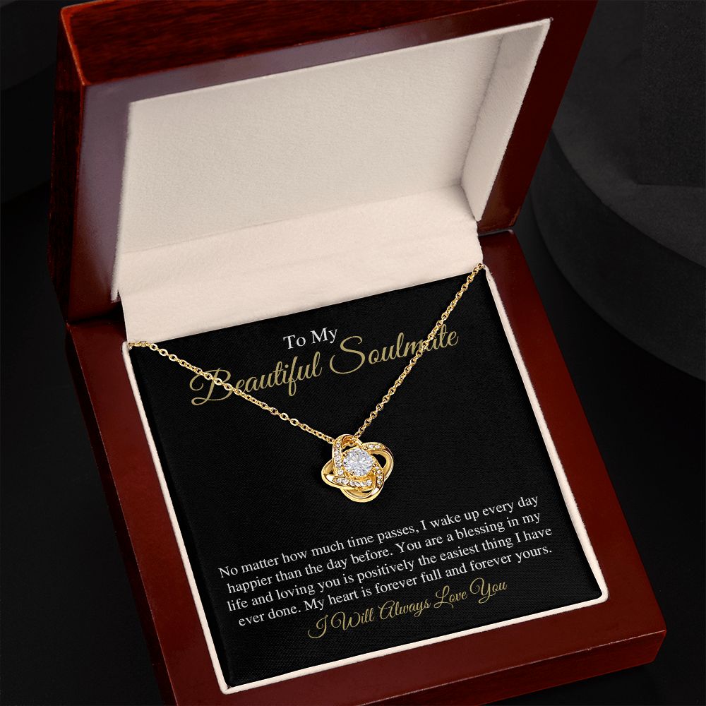 To My Beautiful Soulmate - Love Knot Necklace