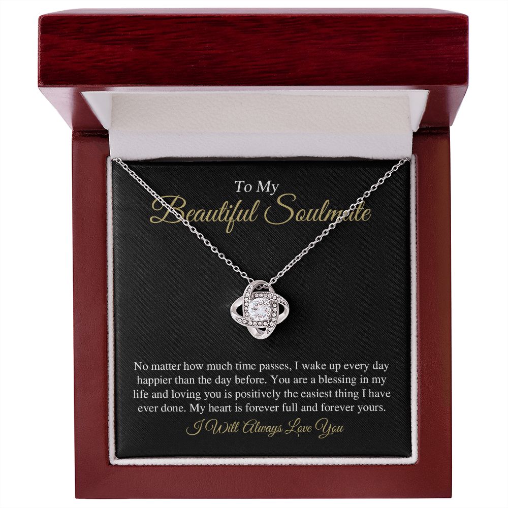 To My Beautiful Soulmate - Love Knot Necklace