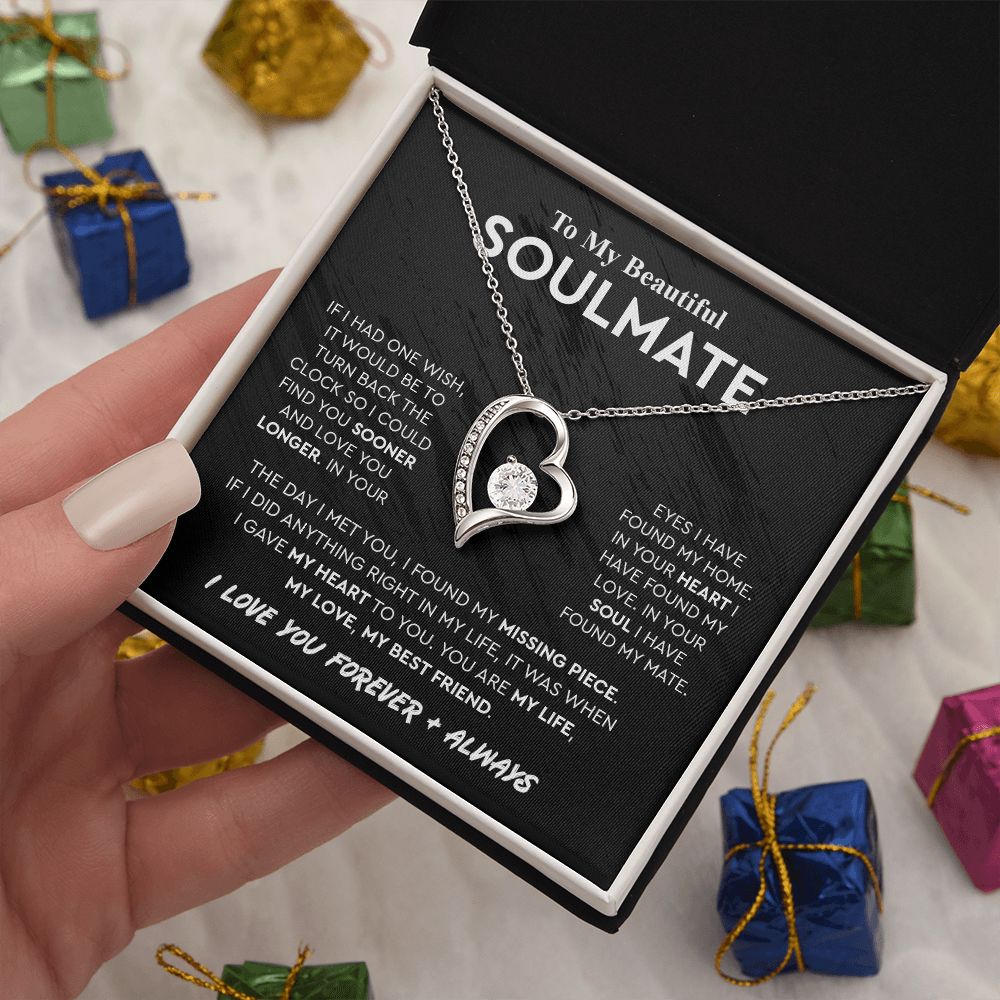 To My Beautiful Soulmate - Forever Love  Necklace