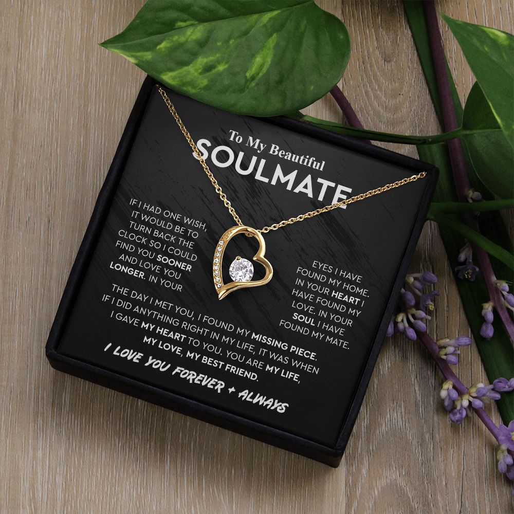 To My Beautiful Soulmate - Forever Love  Necklace