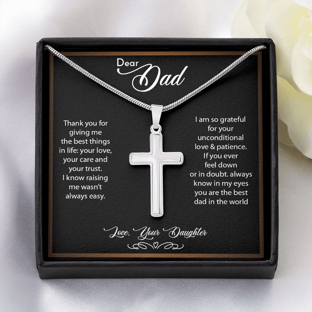 Dear Dad - Cross Necklace