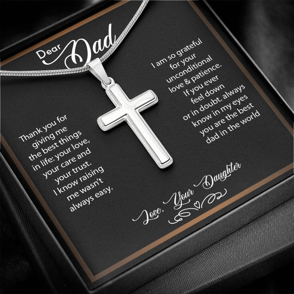 Dear Dad - Cross Necklace