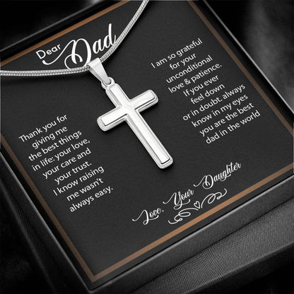Dear Dad - Cross Necklace