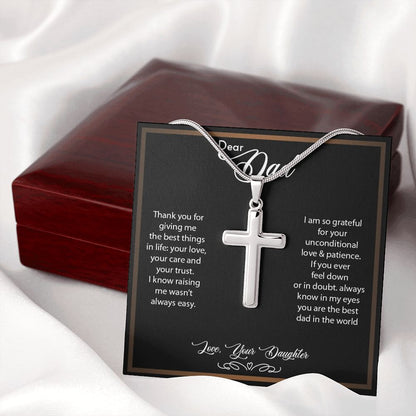 Dear Dad - Cross Necklace