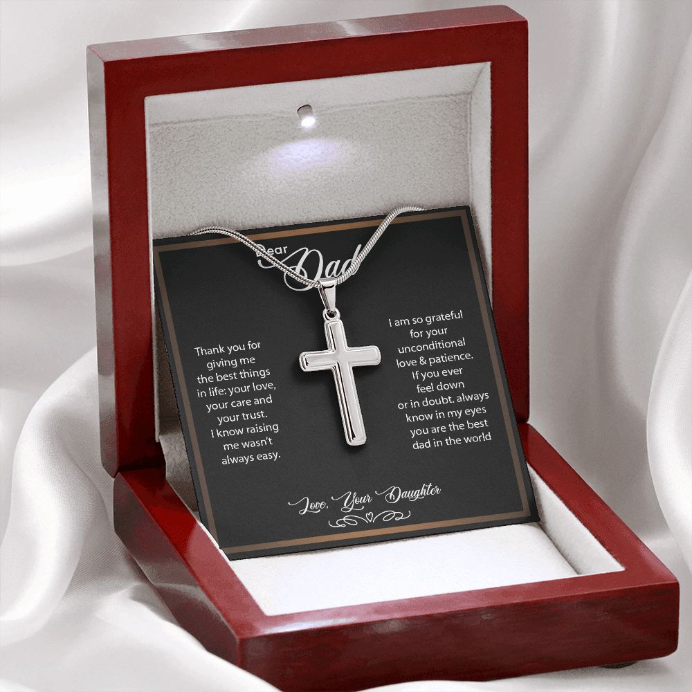 Dear Dad - Cross Necklace