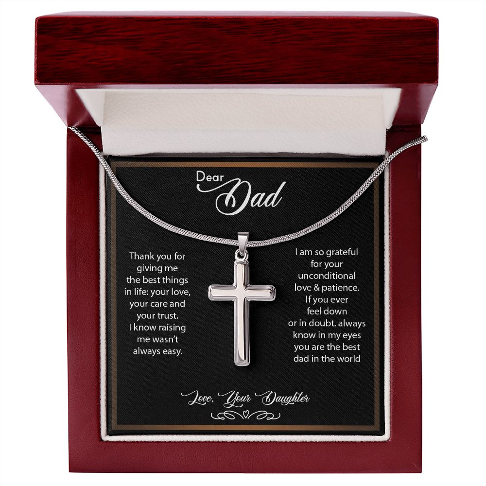 Dear Dad - Cross Necklace