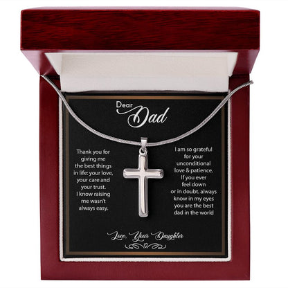 Dear Dad - Cross Necklace